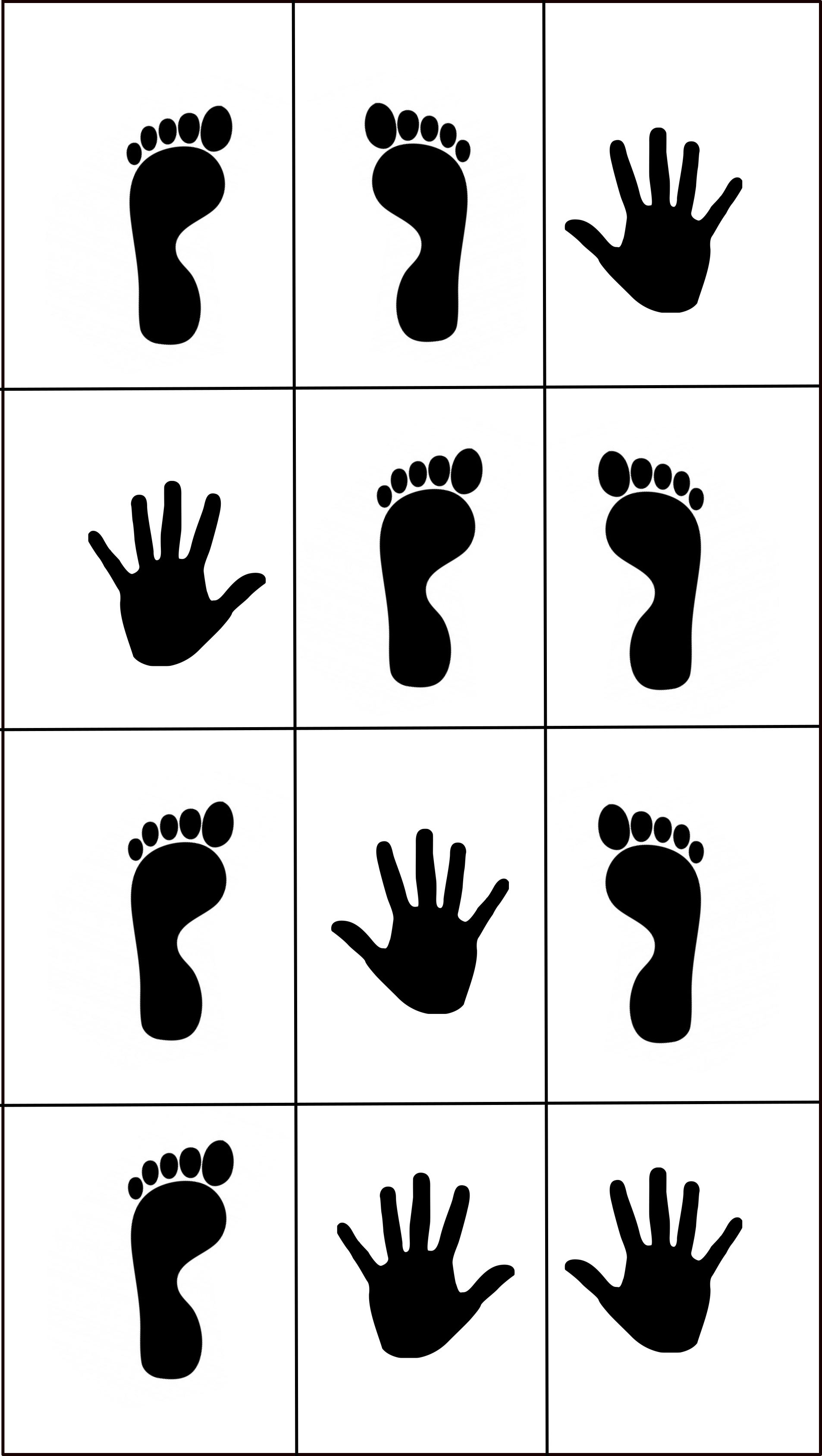 Paper Hand And Foot Game Printable Get What You Need For Free