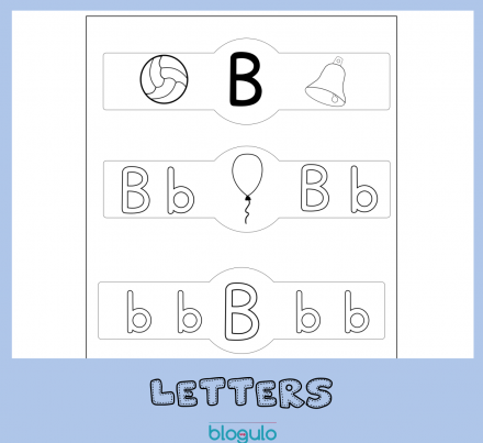 Letter B Bracelet Activity Worksheet – Free Download