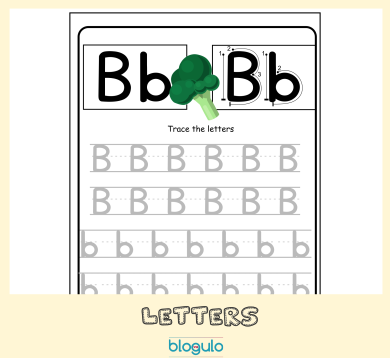 Letter B Tracing Activities For Preschool - Blogulo.com